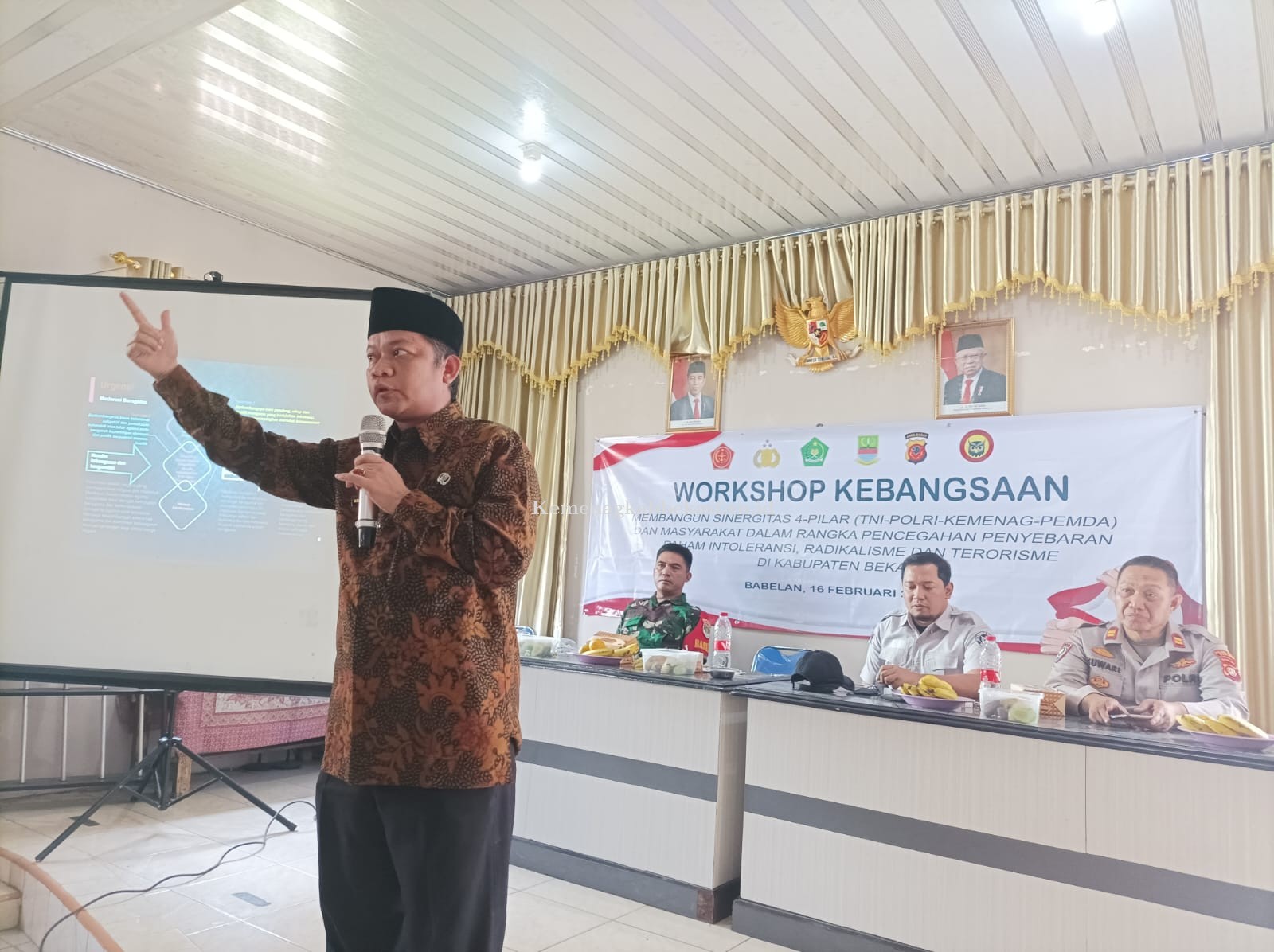 Densus 88 Gelar Workshop Kebangsaan, Kemenag Kab. Bekasi Bangun Sinergitas 4 Pilar Antisipasi Penyebaran Paham Intoleransi, Radikalisme, dan Terorisme